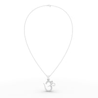 925 Sterling Silver Moissanite Om Pendant | Spiritual Jewellery for Men & Women thumbnail 4